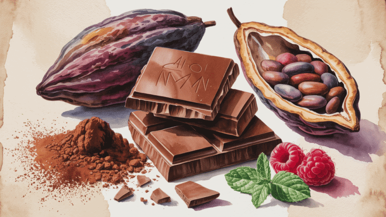 Cacao beans and dark chocolate for anti-inflammatory diet benefits.