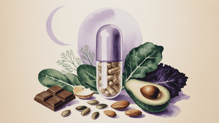 Natural anti-inflammatory supplements with herbs, seeds, and healthy foods for wellness.