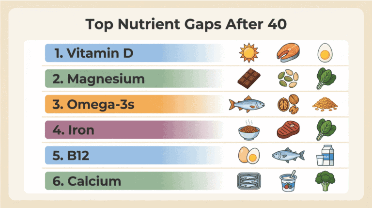 Foods high in Vitamin D and Magnesium for anti-inflammatory health benefits.